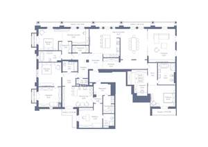 6-к квартира, вторичка, 351м2, 4/7 этаж