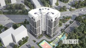2-к квартира, строящийся дом, 61м2, 18/22 этаж
