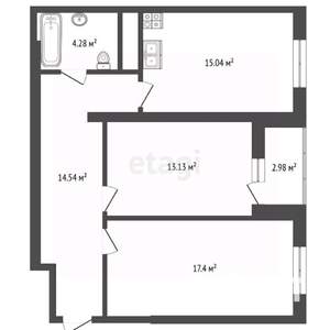 2-к квартира, вторичка, 69м2, 3/21 этаж