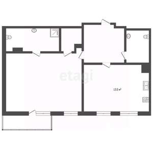 2-к квартира, вторичка, 60м2, 8/25 этаж