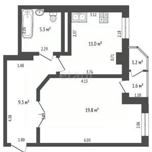 2-к квартира, вторичка, 45м2, 5/22 этаж