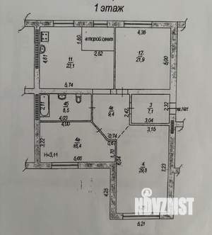 4-к квартира, вторичка, 235м2, 1/5 этаж