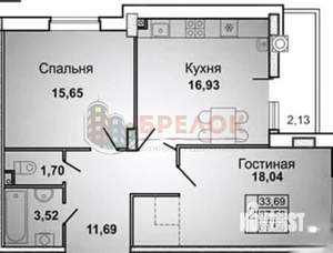 2-к квартира, вторичка, 69м2, 4/24 этаж