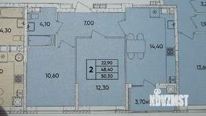 2-к квартира, вторичка, 50м2, 4/6 этаж