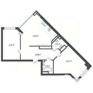 3-к квартира, вторичка, 63м2, 20/25 этаж