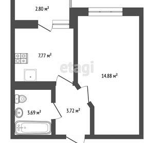 1-к квартира, вторичка, 30м2, 20/20 этаж
