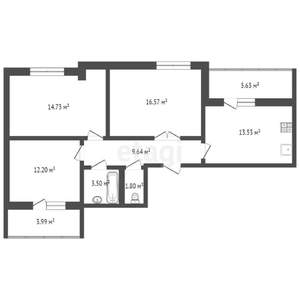 3-к квартира, вторичка, 86м2, 7/9 этаж