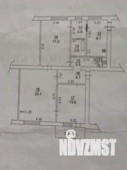 3-к квартира, вторичка, 80м2, 3/4 этаж