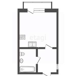 Студия квартира, вторичка, 31м2, 15/17 этаж