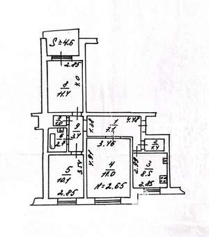 3-к квартира, вторичка, 63м2, 3/9 этаж