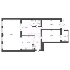 4-к квартира, вторичка, 164м2, 2/11 этаж