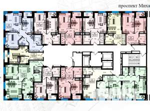 3-к квартира, строящийся дом, 63м2, 2/22 этаж