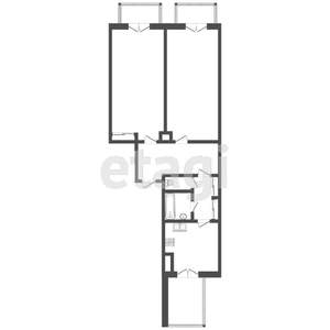 2-к квартира, вторичка, 65м2, 5/6 этаж