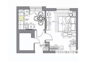 1-к квартира, вторичка, 35м2, 5/23 этаж