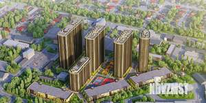2-к квартира, строящийся дом, 61м2, 4/31 этаж