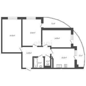 3-к квартира, вторичка, 84м2, 10/24 этаж