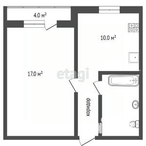 1-к квартира, вторичка, 36м2, 5/17 этаж