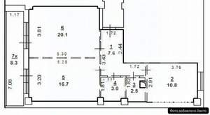 2-к квартира, вторичка, 61м2, 1/25 этаж