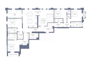 5-к квартира, вторичка, 222м2, 4/7 этаж