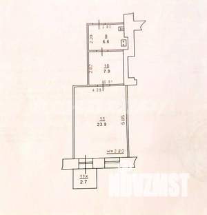 1-к квартира, вторичка, 38м2, 3/4 этаж