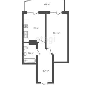 1-к квартира, вторичка, 40м2, 23/26 этаж