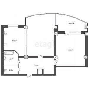 2-к квартира, вторичка, 85м2, 13/18 этаж