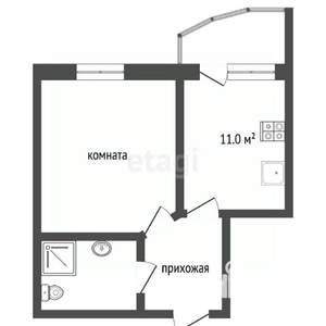 1-к квартира, вторичка, 36м2, 11/19 этаж