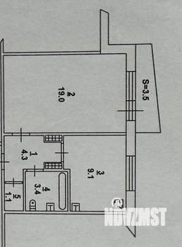 1-к квартира, вторичка, 38м2, 2/10 этаж