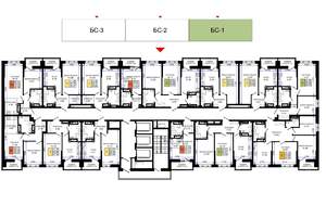 2-к квартира, строящийся дом, 41м2, 25/25 этаж