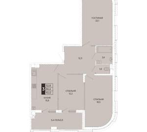 3-к квартира, вторичка, 92м2, 11/24 этаж