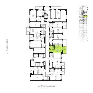 Студия квартира, вторичка, 27м2, 14/24 этаж