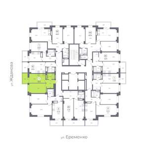 1-к квартира, вторичка, 39м2, 18/24 этаж