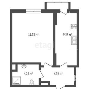 1-к квартира, вторичка, 34м2, 2/24 этаж