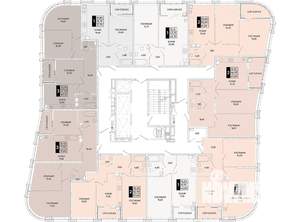 2-к квартира, вторичка, 67м2, 23/24 этаж