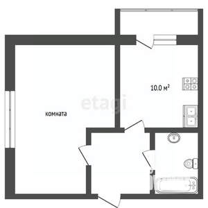 1-к квартира, вторичка, 39м2, 16/20 этаж