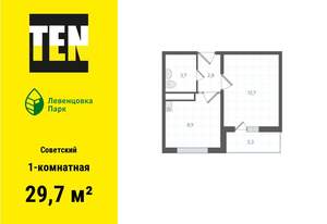 1-к квартира, вторичка, 30м2, 12/12 этаж