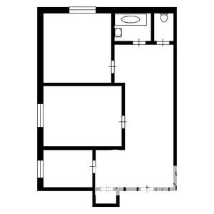 2-к квартира, вторичка, 53м2, 4/9 этаж