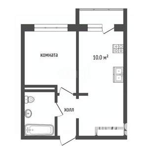 1-к квартира, вторичка, 36м2, 13/24 этаж