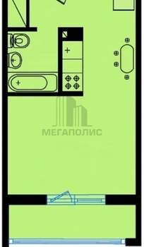 Студия квартира, вторичка, 28м2, 17/18 этаж