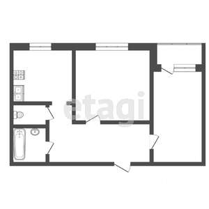 2-к квартира, вторичка, 54м2, 2/9 этаж