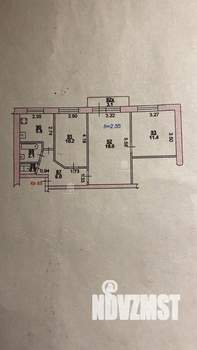 3-к квартира, вторичка, 57м2, 4/5 этаж