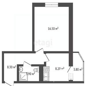 1-к квартира, вторичка, 36м2, 3/25 этаж