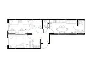 3-к квартира, вторичка, 61м2, 3/25 этаж