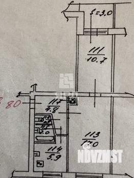 2-к квартира, вторичка, 42м2, 5/5 этаж