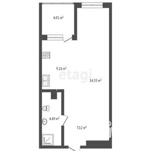 1-к квартира, вторичка, 35м2, 10/24 этаж