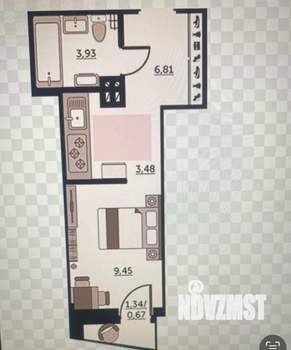 Студия квартира, вторичка, 24м2, 17/25 этаж