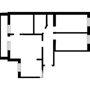 3-к квартира, вторичка, 76м2, 1/9 этаж