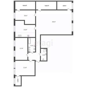 5-к квартира, вторичка, 190м2, 4/24 этаж