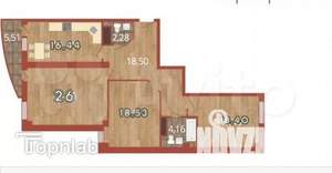 3-к квартира, вторичка, 105м2, 6/18 этаж