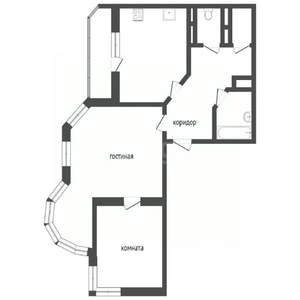 2-к квартира, вторичка, 74м2, 7/16 этаж